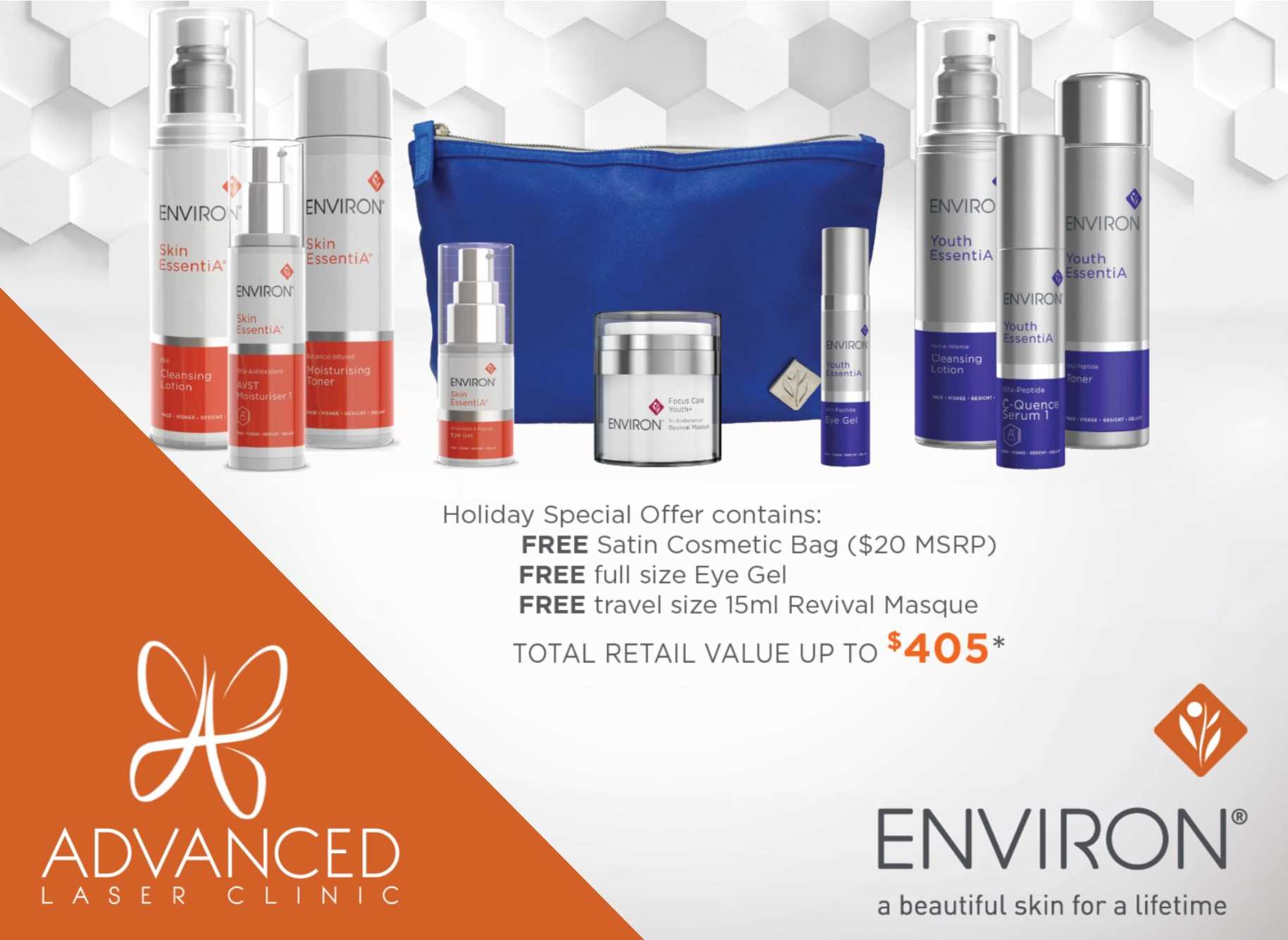 Flash Sale on Skin Rejuvenation and Laser Hair Removal Springfield MO - Environ Holiday Bag